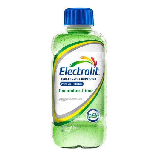 Power Play: Electrolit Electrolyte Hydration & Recovery Drink, Cucumber Lime - 21 oz Pack of 12