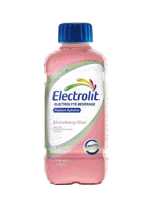 Power Play: Electrolit Strawberry Kiwi Hydration Drink – 21 oz (Pack of 12)