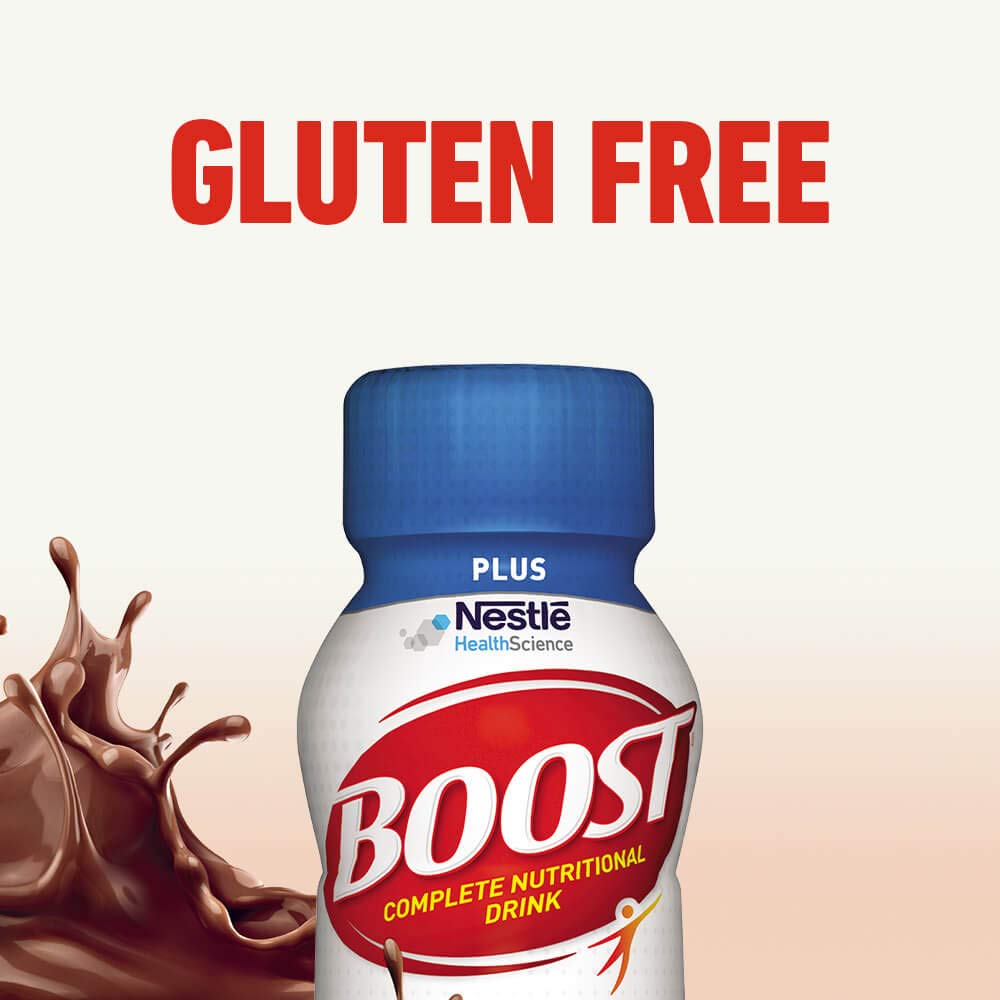 Boost Plus Complete Nutritional Drink, Rich Chocolate, 8 Fl Oz (Pack of 12)