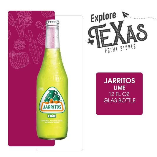Jarritos 12 Pack of Lime Mexican Soft Drink Glass Bottle 12 fl oz