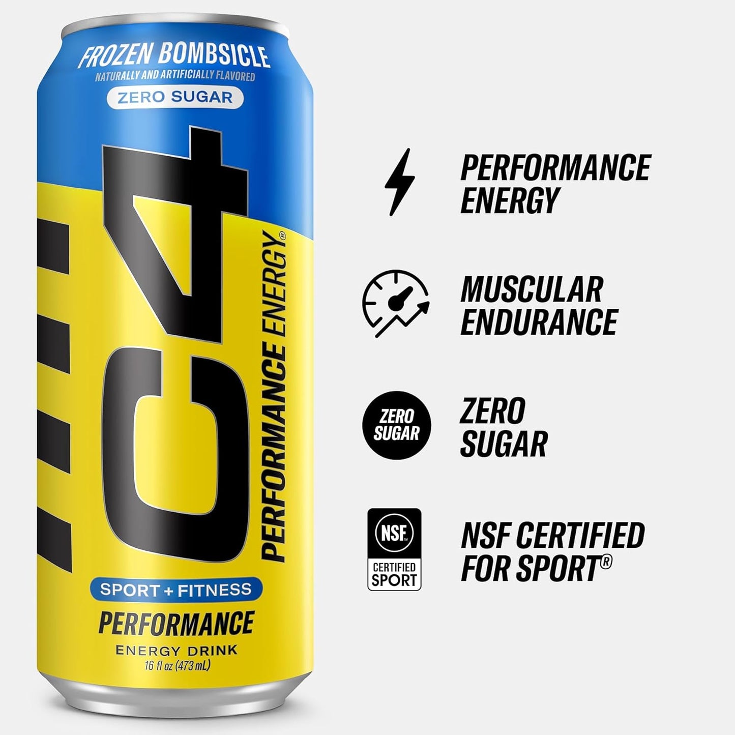 Cellucor C4 Energy Drink | Frozen Bombsicle | Pre Workout | 16 Fl Oz (12 Pack)