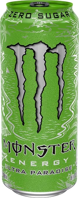 Monster Energy Ultra Paradise, Sugar Free Energy Drink, 16 Ounce (Pack of 24)