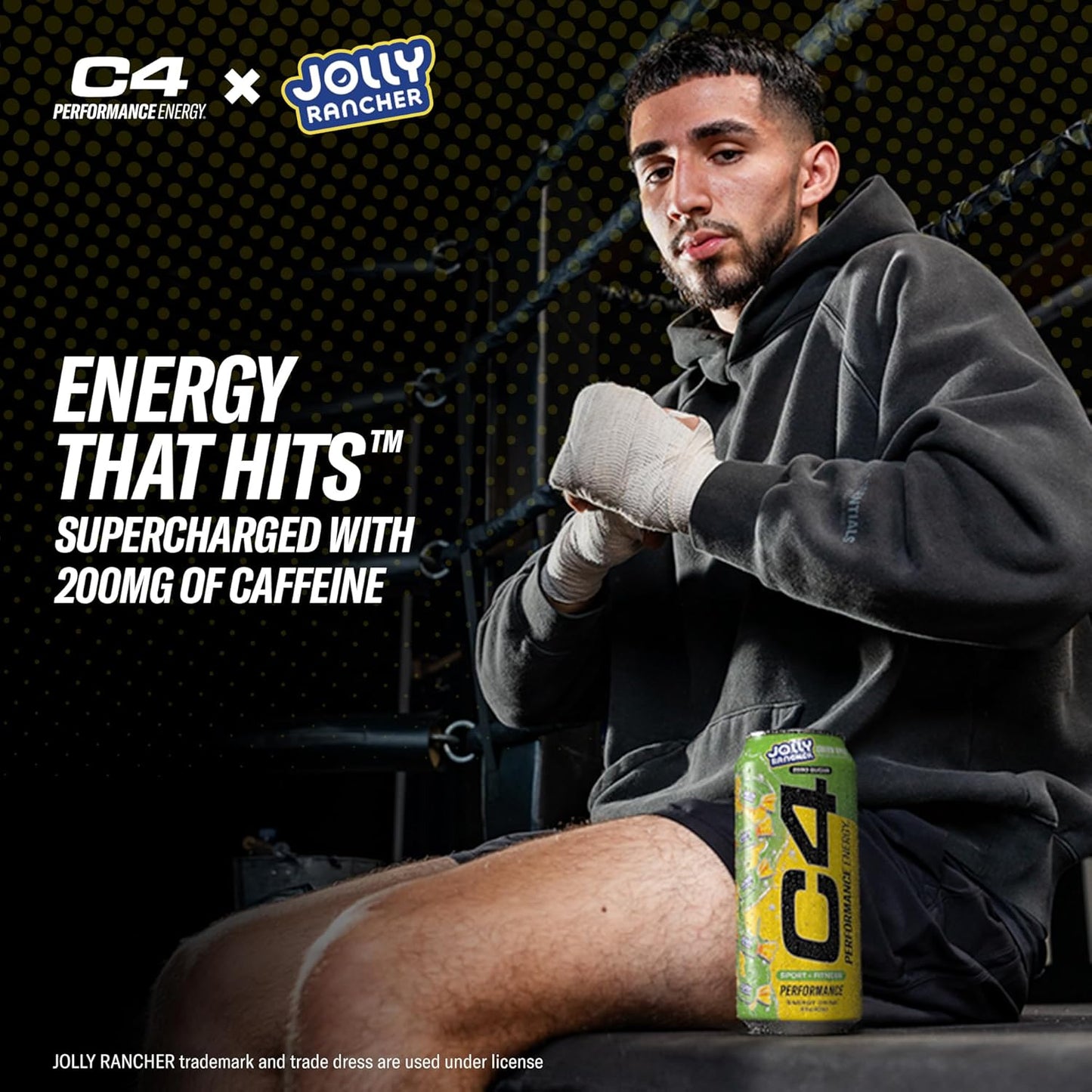 Cellucor C4 Performance Energy Drink | JOLLY RANCHER Green Apple | Preworkout | 16 Fl Oz (12 Pack)