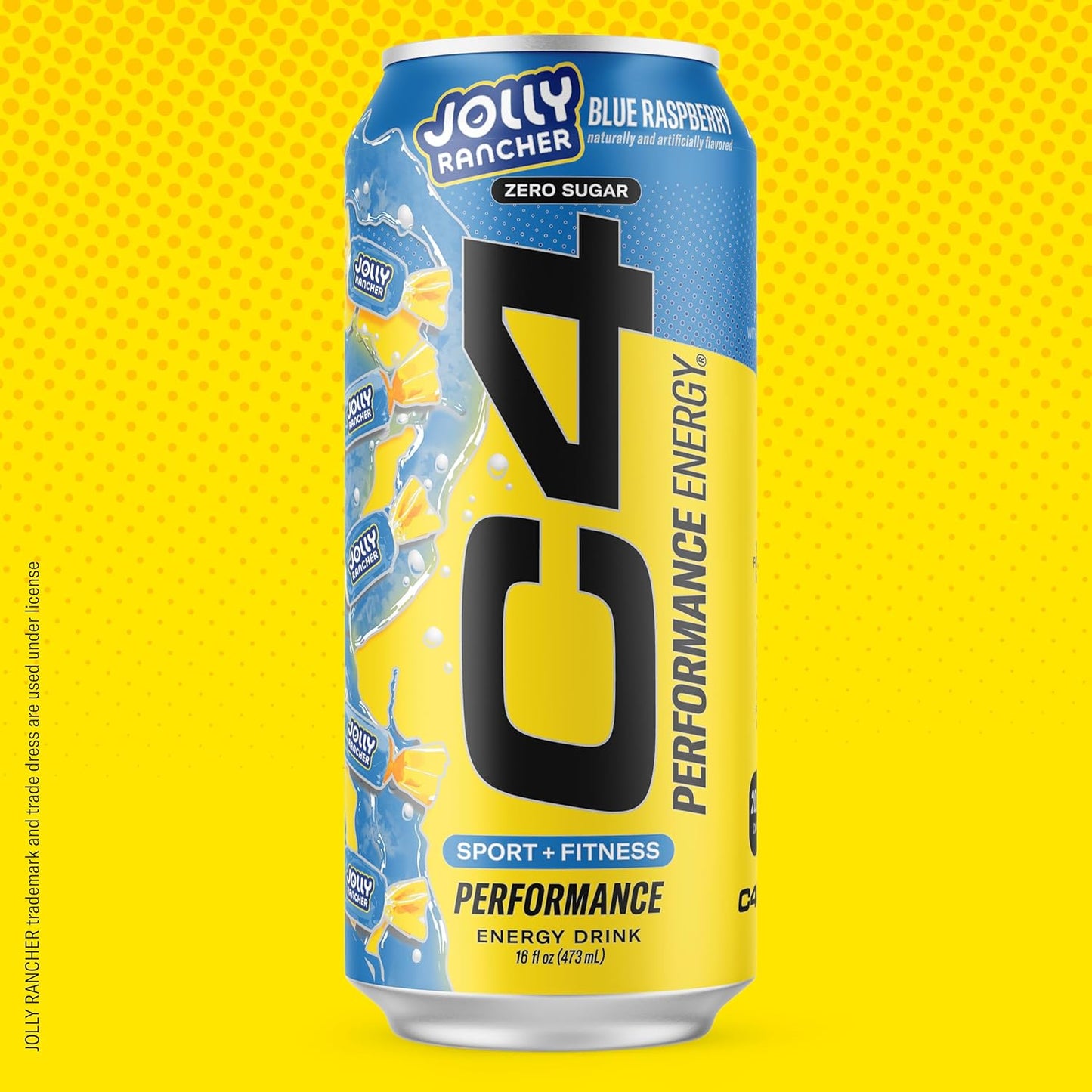 Cellucor C4 Performance Energy Drink | JOLLY RANCHER Blue Raspberry | Preworkout | 16 Fl Oz (12 Pack)