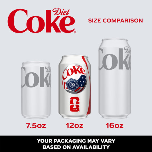 Diet Coke Fridge Pack can showing bold cola flavor and zero calories