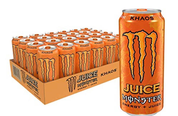 Monster Khaos Energy + Juice Drink, 16 fl oz Cans (24 Pack)