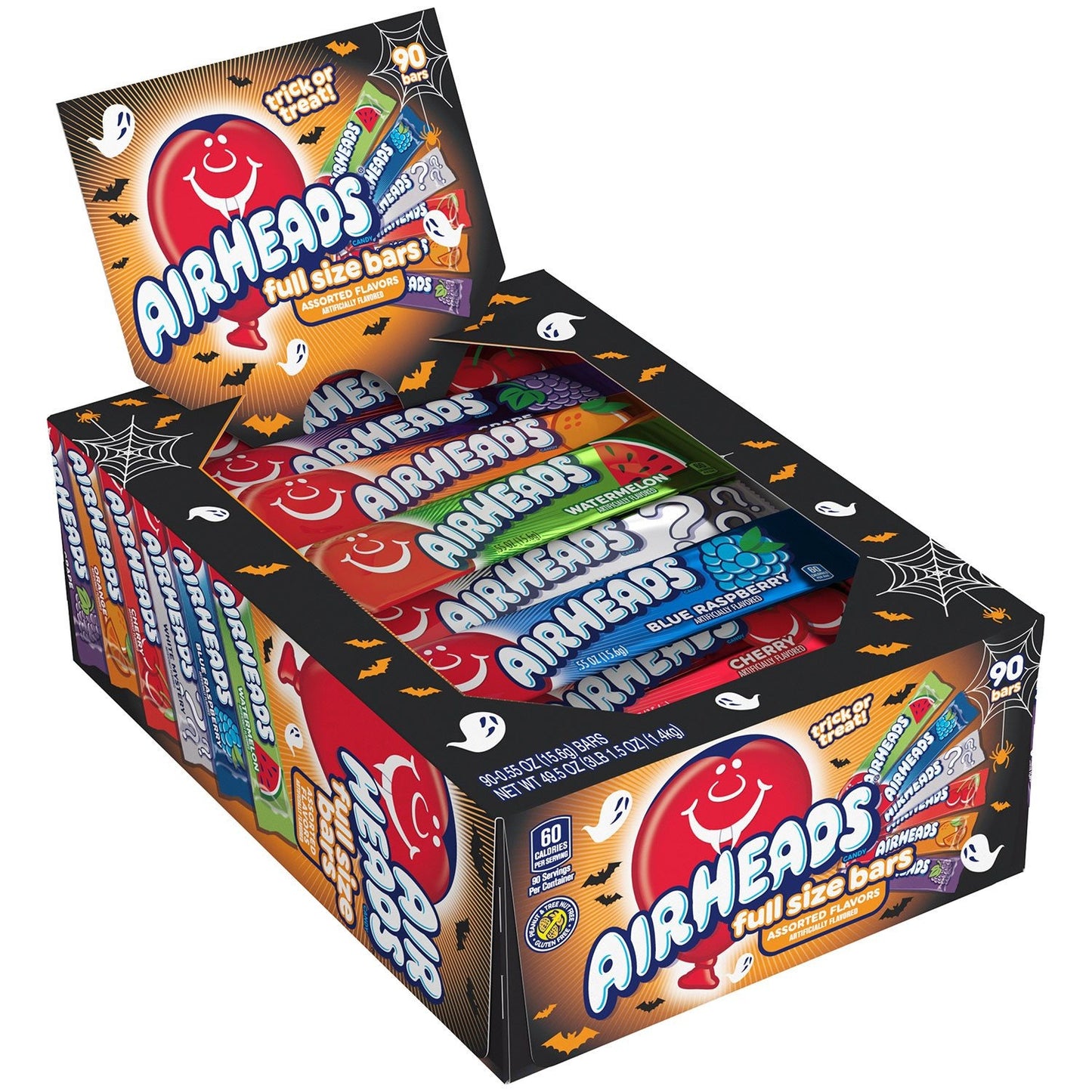 AirHeads Halloween Variety Pack Candy - 90 Piece Bulk Bag