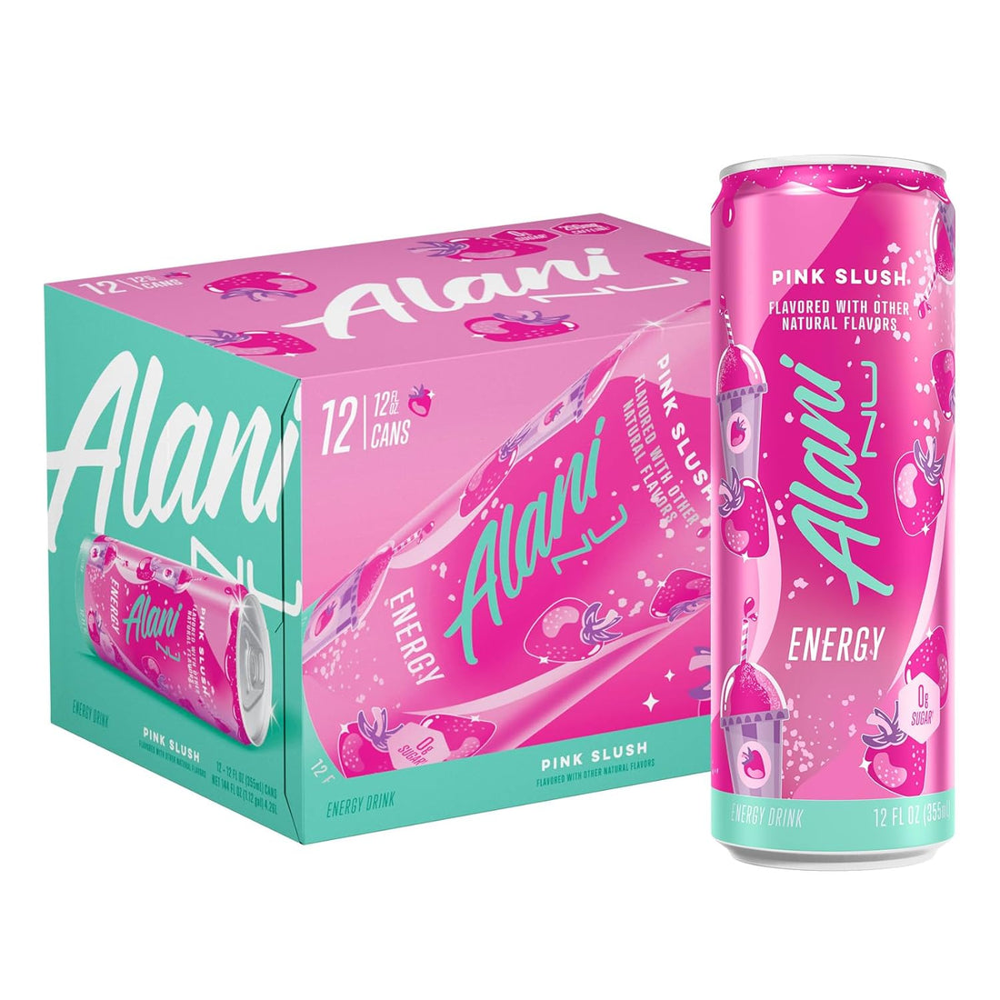 Alani Nu Pink Slush Energy Drink – Sugar-Free (12-Pack)