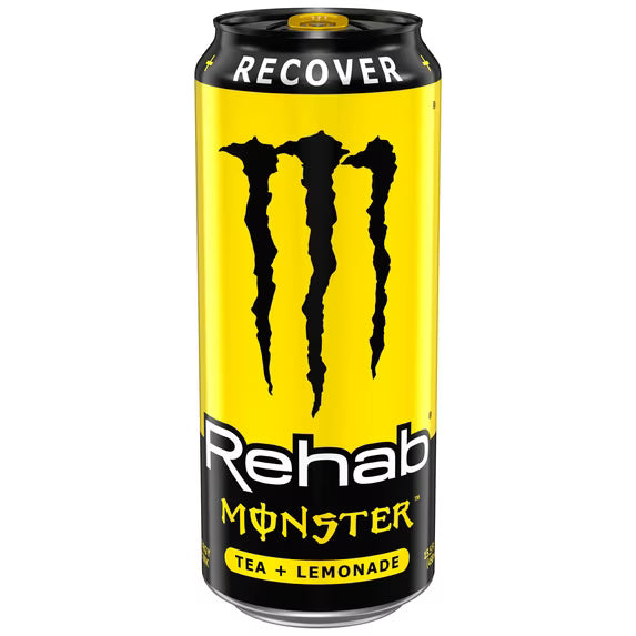 Monster Energy, Rehab Lemonade, Rehab Tea + Lemonade, 15.5 oz, 12 Pack
