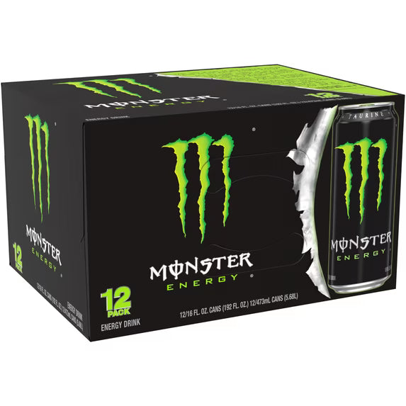 Monster Energy, Original, Energy Drink, 12 Pack - 16 Fl Oz