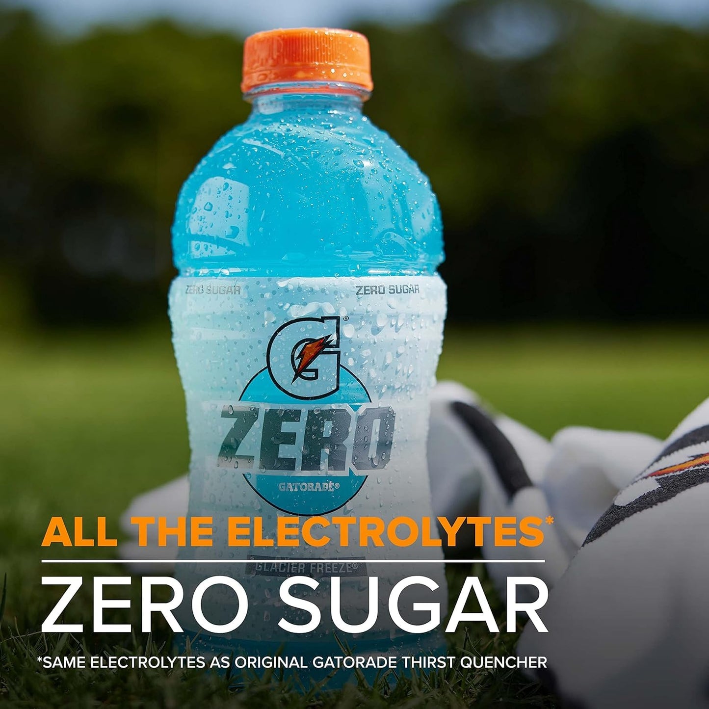 Gatorade Zero bottles showing zero sugar electrolyte formula