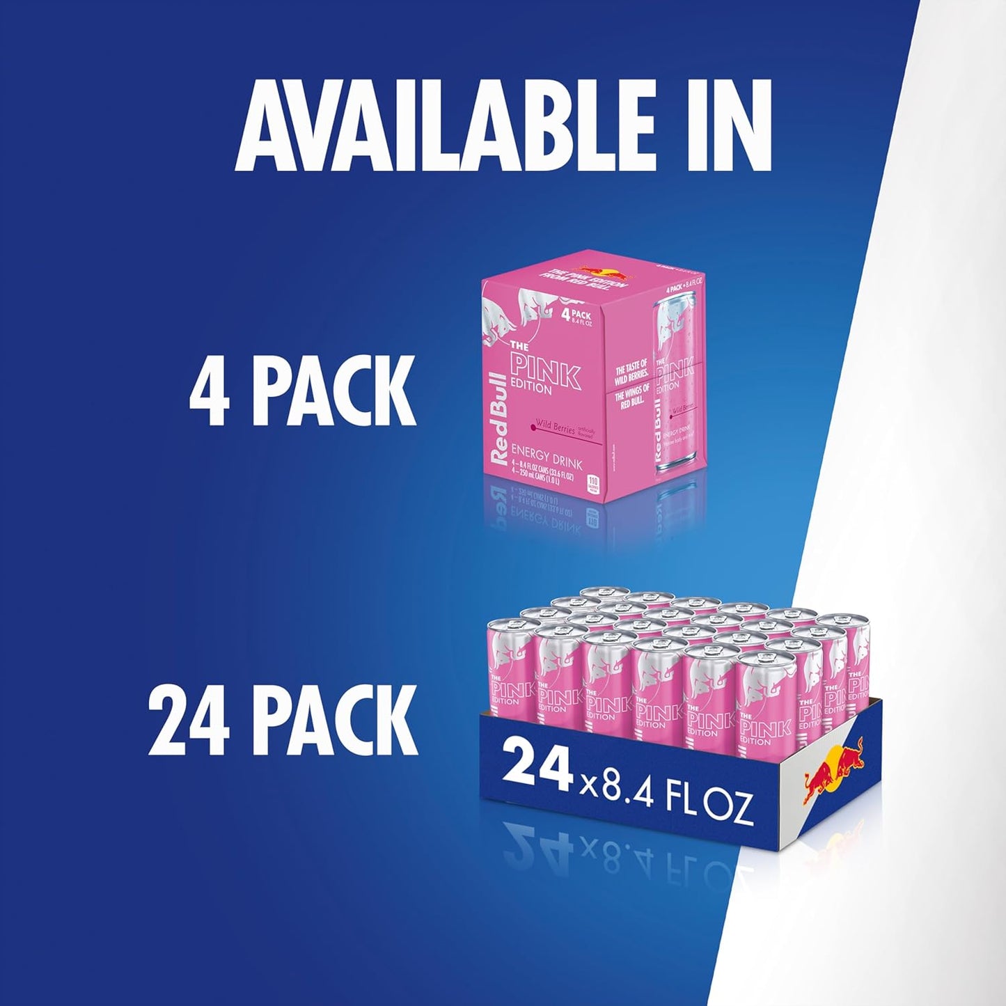 Red Bull Pink Edition Energy Drink, Wild Berries, 8.4 fl. oz., Case of 24 cans