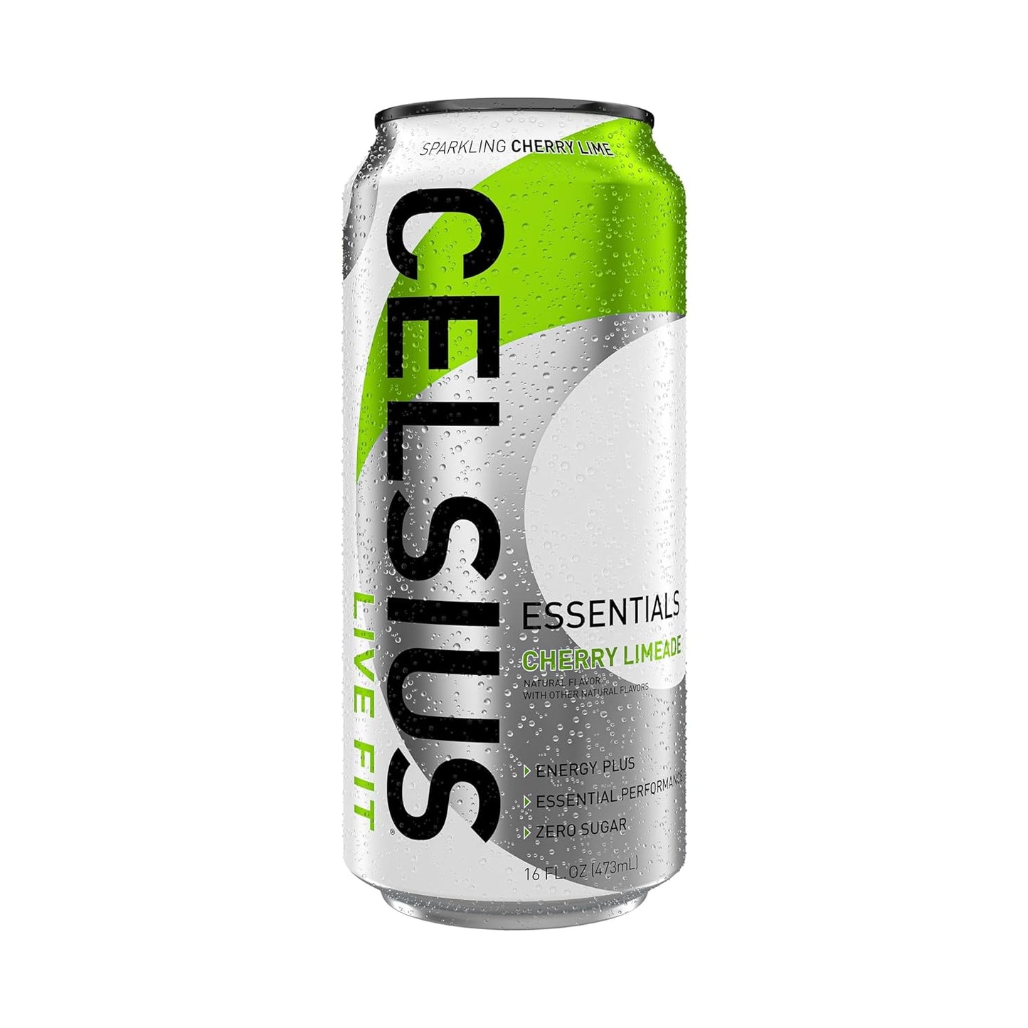 CELSIUS HEAT Performance Energy Drink, Cherry Lime, 16 Fl Oz (Pack of 12)