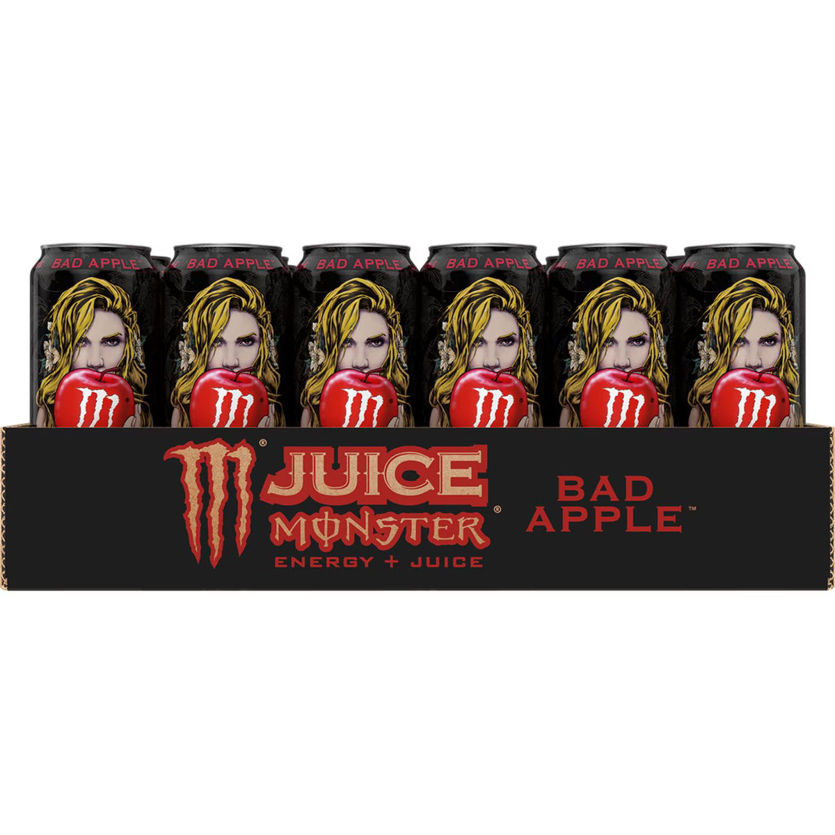 Monster Energy Juice, Bad Apple, Juice + Energy Drink, 16 fl. oz., 24 pk.