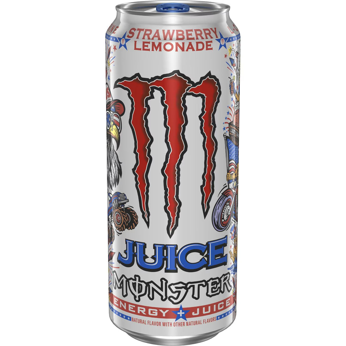 Monster Energy Juice, Strawberry Lemonade, Juice + Energy Drink, 16 fl. oz., 24 pk.