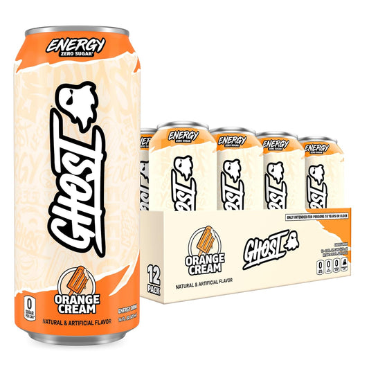 GHOST Energy Drink Orange Cream 12-Pack 16oz cans