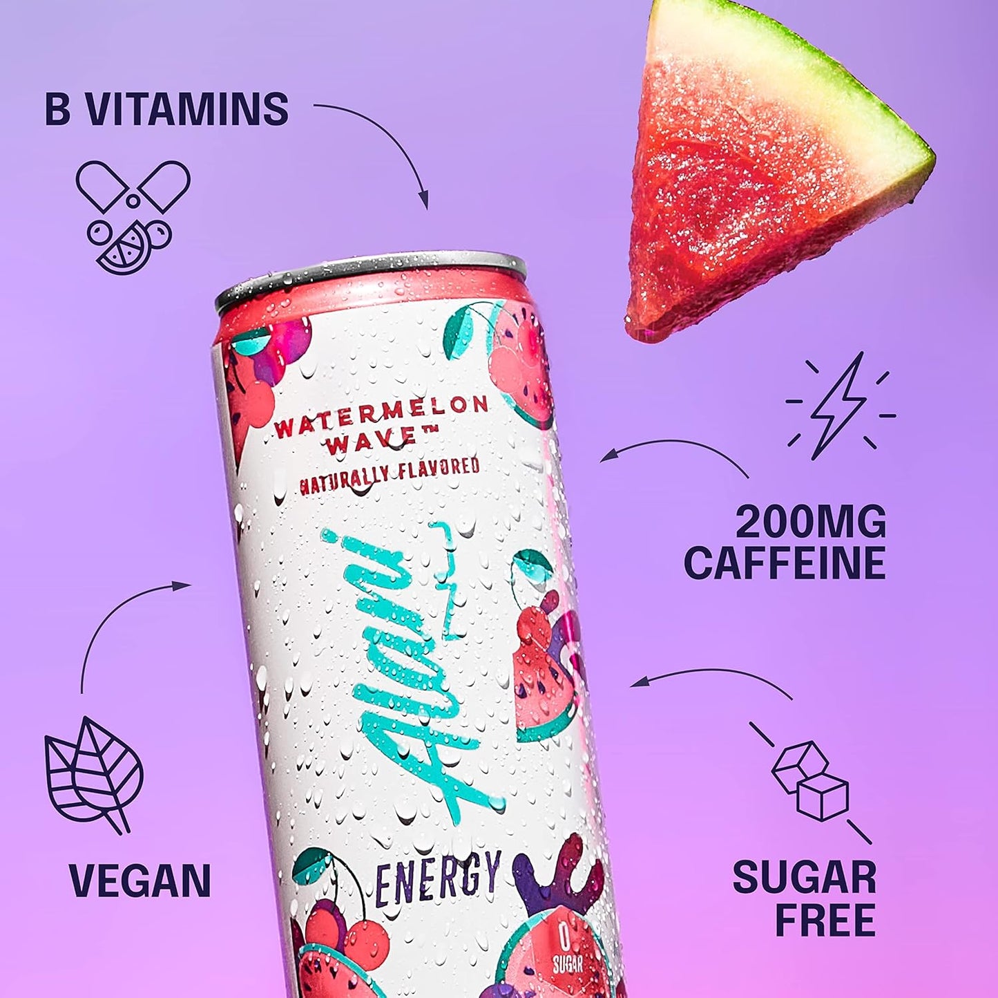 Alani Nu WATERMELON WAVE Energy Drink 12, 24 Pack
