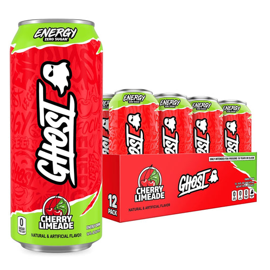 GHOST Energy Drink Cherry Limeade 12-Pack 16oz cans