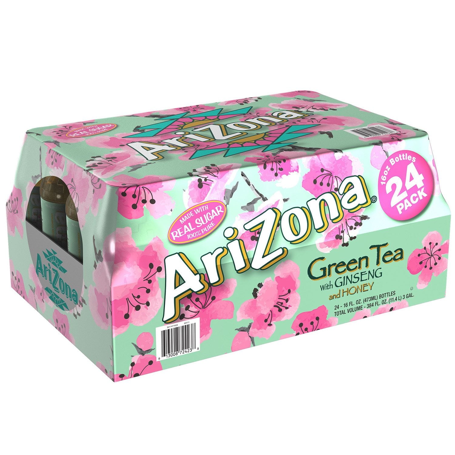 AriZona Green Tea with Ginseng and Honey 24-pack, 16oz bottles