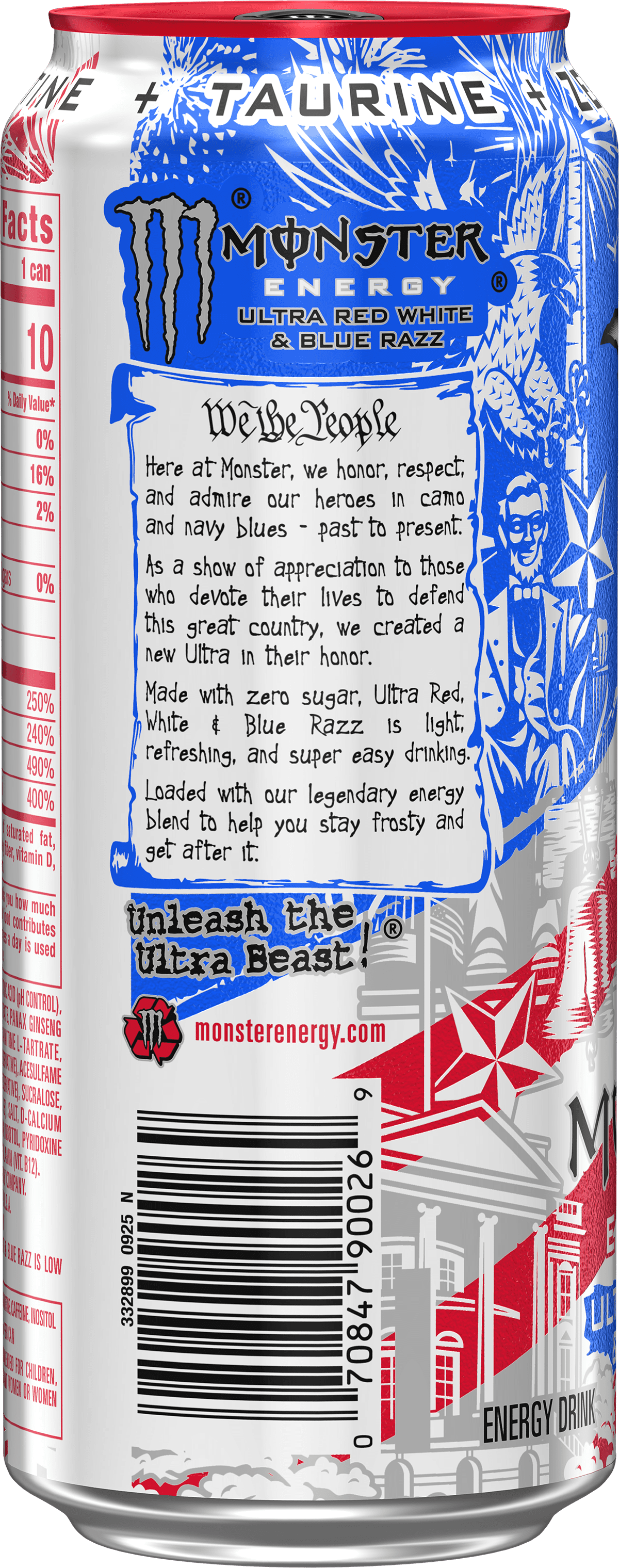 Monster Energy Ultra Red White Blue Razz pack image 2