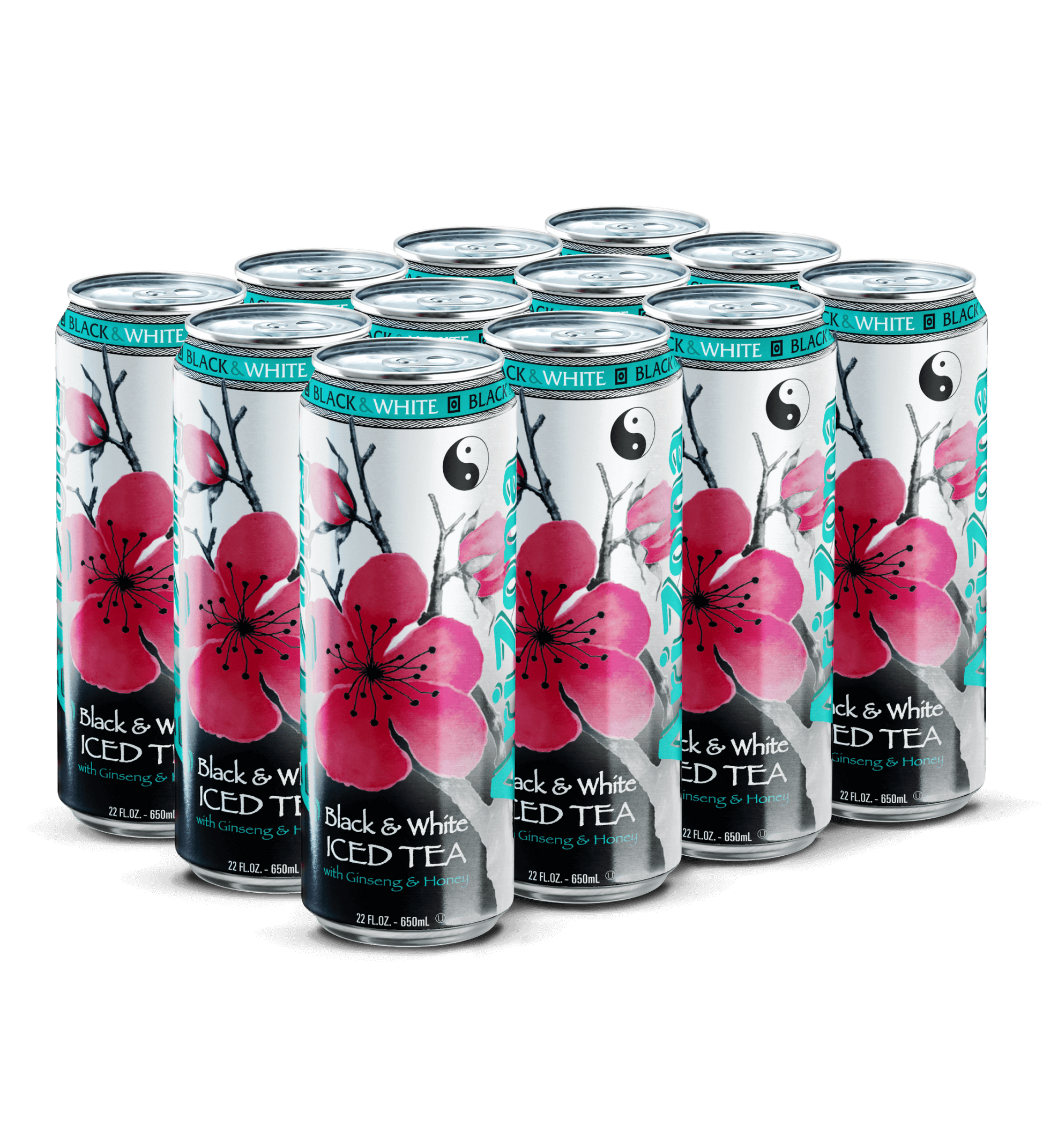 AriZona Black and White Tea case of 12 cans