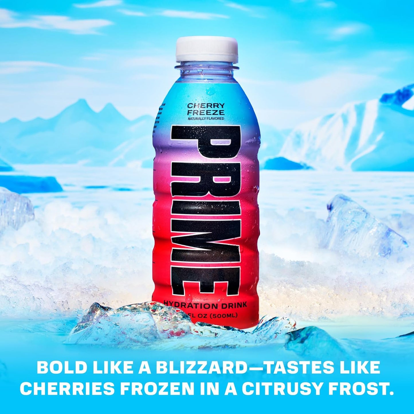 Prime Hydration Drink, Cherry Freeze Limited Time Only, 16.9 fl oz peak of 12