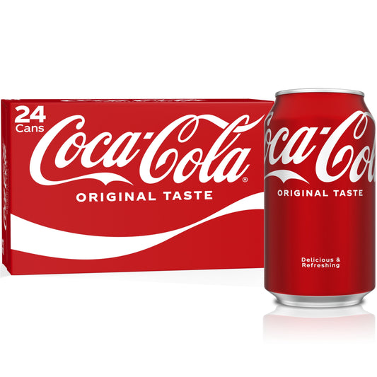 Coca-Cola Soda Pop Cans 24-pack, 12oz cans