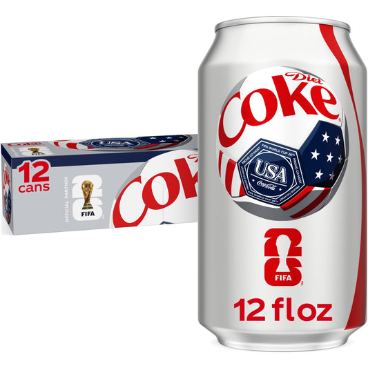 Diet Coke Soda Fridge Pack Cans, 12-pack, 12oz cans