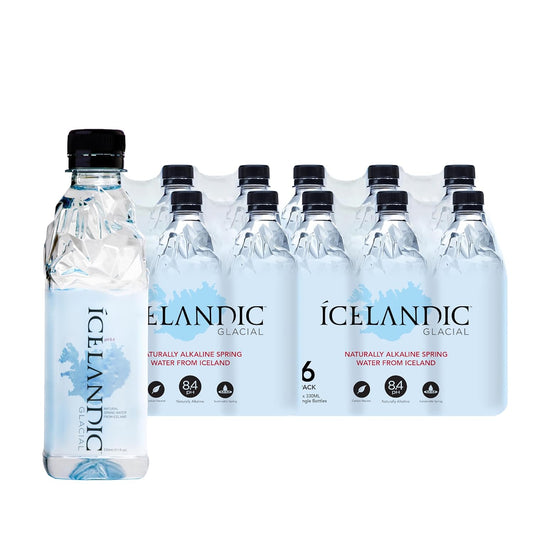 Icelandic Glacial Natural Spring Water | 330ml (11.1 Fl Oz) - Pack of 24