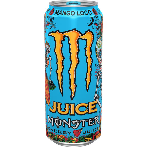 Monster Energy Juice, Mango Loco, Juice + Energy Drink, 16 Fl Oz 12 Pack