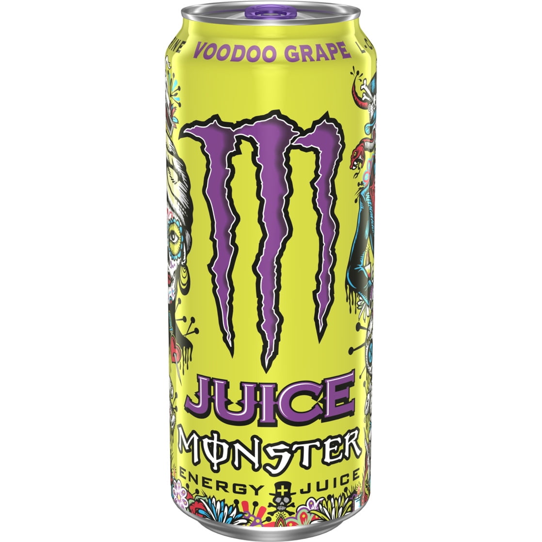 Monster Energy Voodoo Grape 16 oz can - grape flavor energy drink, pack of 15
