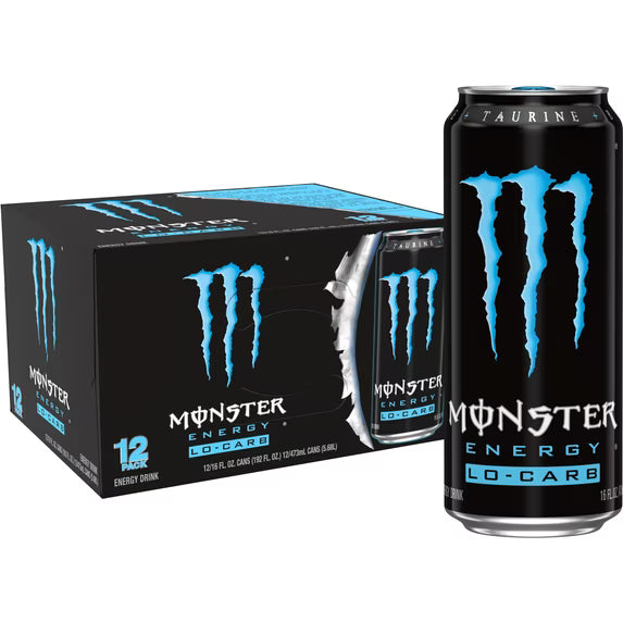 Monster Energy Lo-Carb Energy Drink 12 Pack 16 fl oz Can