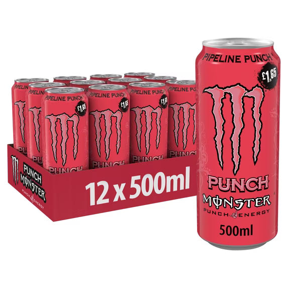 Monster Energy Drink Pipeline Punch 500ml (pack of 12)