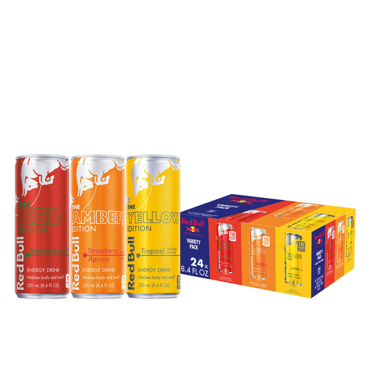 Red Bull Variety Pack Red Amber Yellow Edition 24-pack, 8.4oz cans
