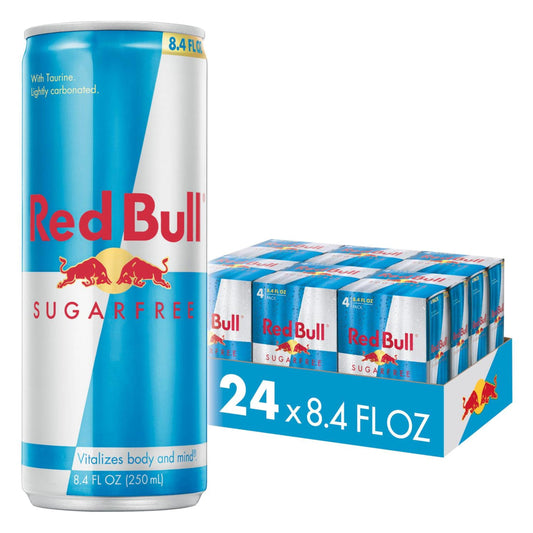 Red Bull Sugar Free Energy Drink 24-pack, 8.4oz cans, 6 packs of 4
