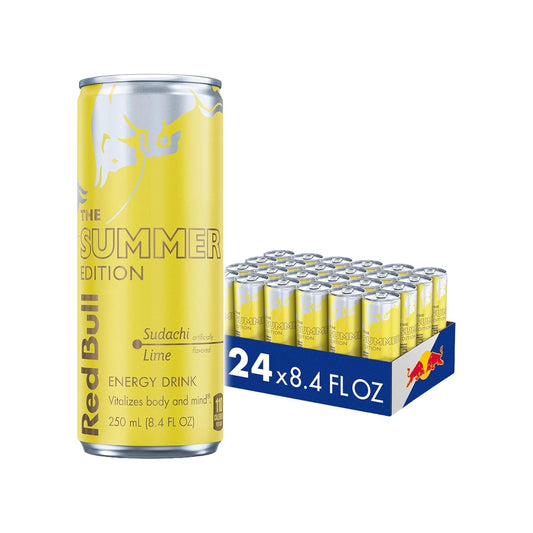 Red Bull Summer Edition Sudachi Lime 24-pack, 8.4oz cans, 6 packs of 4