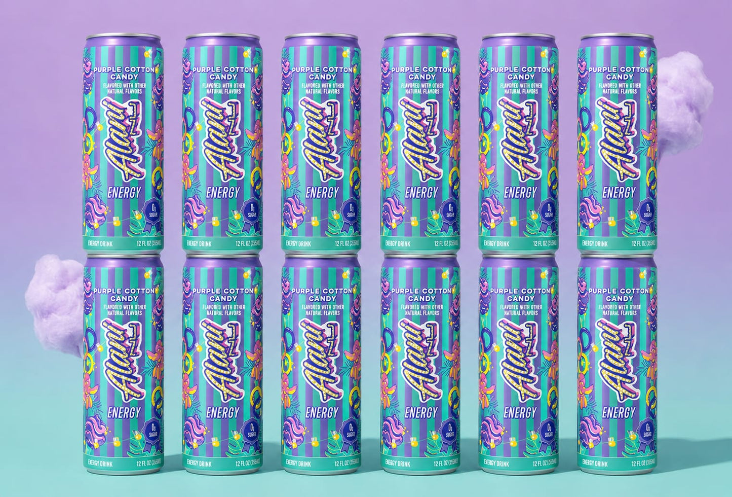 Alani Nu Purple Cotton Candy Energy Drink 12 pack (12 fl oz)