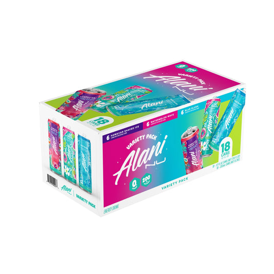 Alani Nu Energy Drink Summer Variety Pack, 12 Fl Oz (18 Pack)