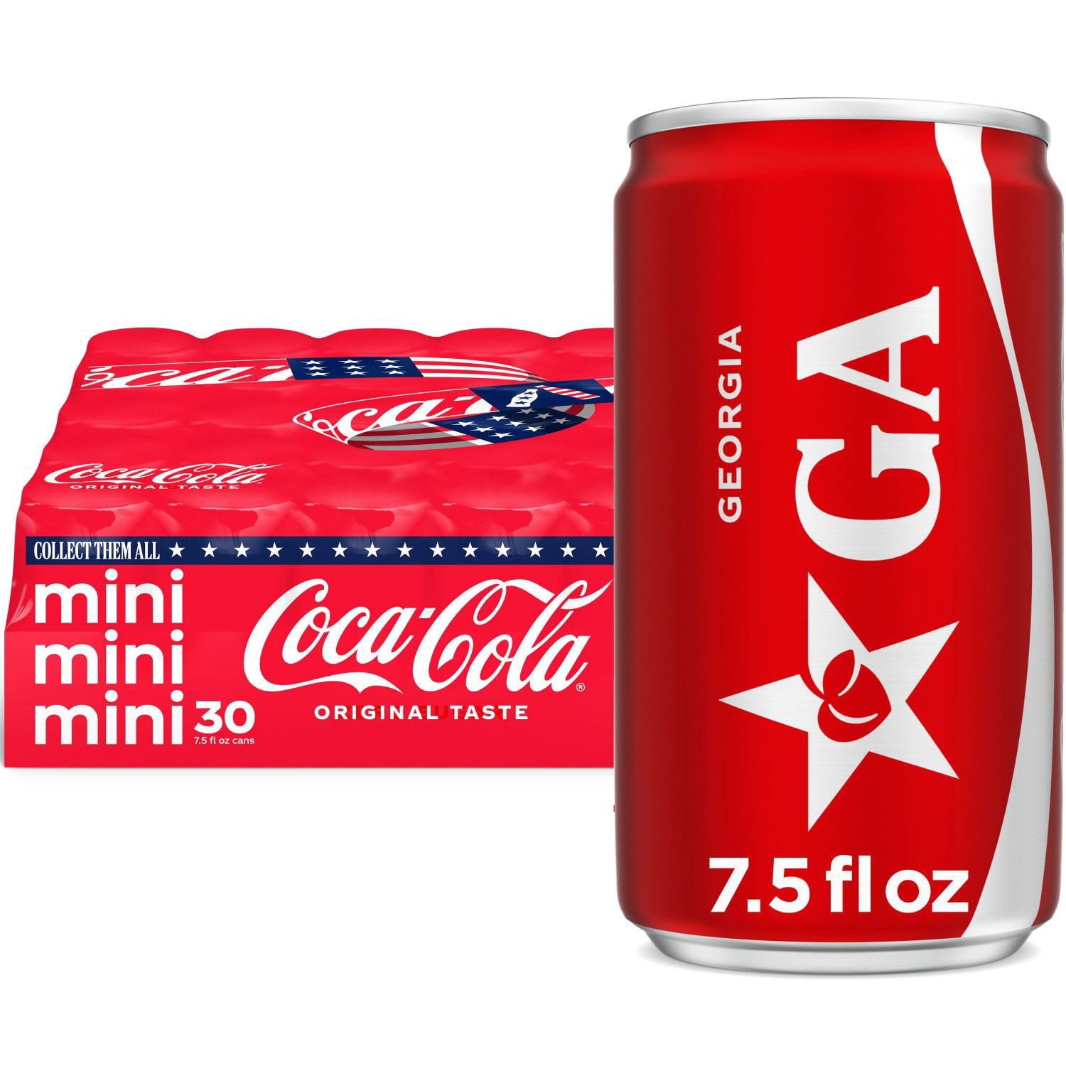 Coca-Cola Mini Cans 30-pack, 7.5oz cans