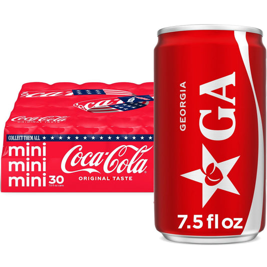 Coca-Cola Mini Cans 30-pack, 7.5oz cans