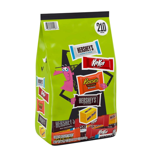 Hershey's Halloween Trick-or-Treat Candy Assortment - 210 Piece Bulk Bag