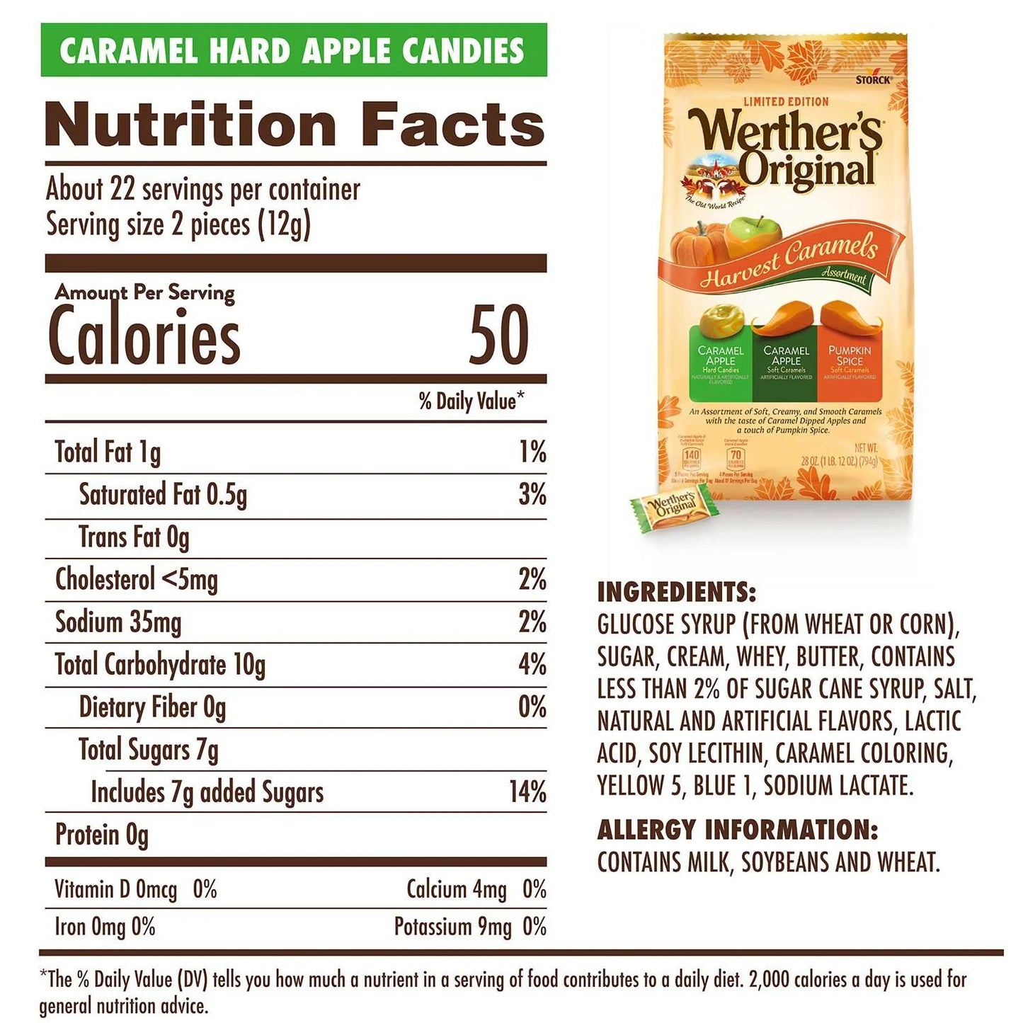 Werther's Original Harvest Caramel Assortment - 28 oz. Bag