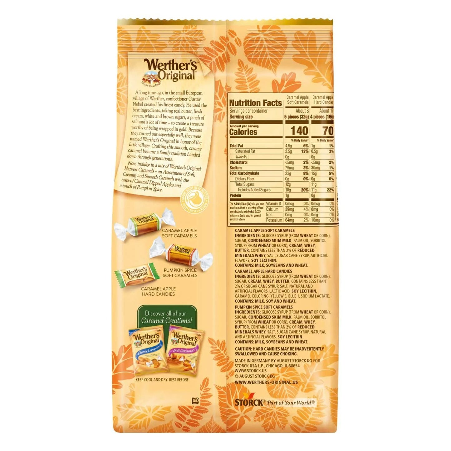 Werther's Original Harvest Caramel Assortment - 28 oz. Bag