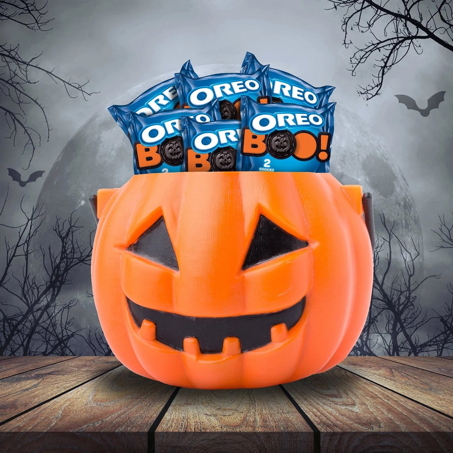 OREO Fall Treats Orange Creme Cookies - 40 Pack Individually Wrapped