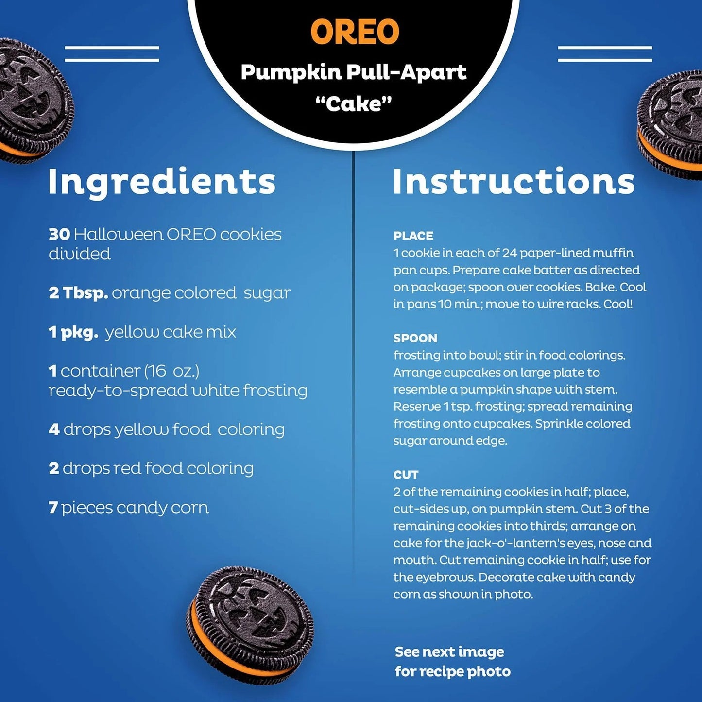 OREO Fall Treats Orange Creme Cookies - 40 Pack Individually Wrapped