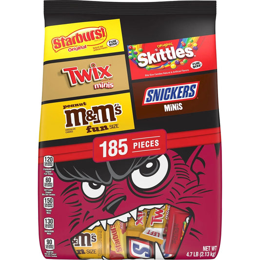 Mars Halloween Mix Fun Size & Mini Candy Assortment - 185 Pieces