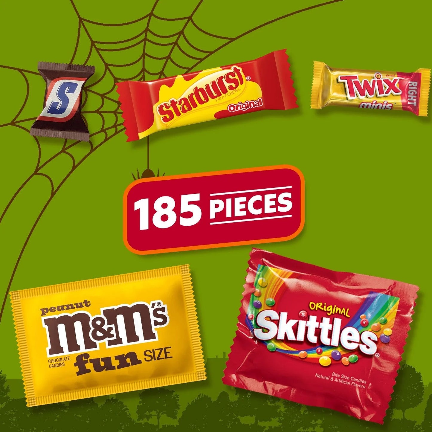 Mars Halloween Mix Fun Size & Mini Candy Assortment - 185 Pieces