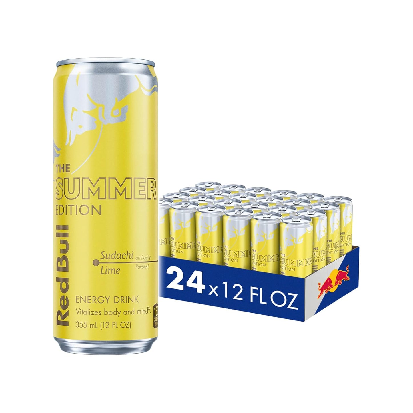 Red Bull Summer Edition Sudachi Lime Energy Drink,12 fl oz Pack of 24
