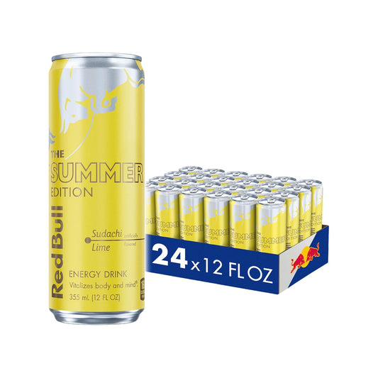 Red Bull Summer Edition Sudachi Lime Energy Drink,12 fl oz Pack of 24